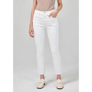Citizens of Humanity Jolene High Rise Vintage Slim Jean White Out Wash